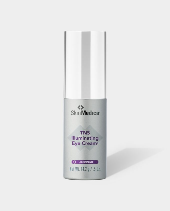 Bottle of SkinMedica TNS Illuminating Eye Cream
